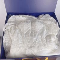Biodégradable personnalisable grande robe de mariée blanche boîte magnétique emballage papier paquet vêtements plat expédition boîte pliante de luxe