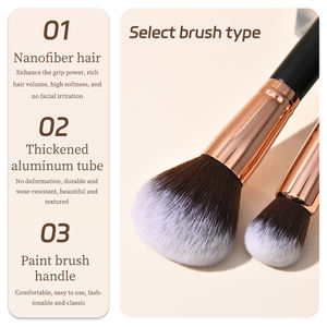 Amission, fabricant professionnel de qualité depuis 20 ans, OEM, personnalisation de l'ensemble de pinceaux de maquillage, 20 pièces, pinceaux de maquillage de luxe pour le visage, les yeux et le correcteur - Product Image 5