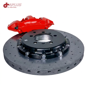 Big <b>Brake</b> Kit Front + Rear Carbon Ceramic Vented <b>Disc</b> 10+4pot Caliper Aluminum Alloy Tesla S Plaid Model X Model Y Performance - Product Image 3