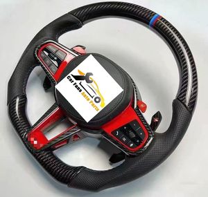 Volante de Fibra de Carbono Usado de Buena Calidad para <span class=keywords><strong>BMW</strong></span> CS X3 X4 X5 Serie 3, Ensamblaje de Volante Modificado con Cuero - Product Image 5