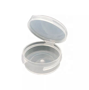 Tarro de plástico con tapa a presión, envase cosmético de PP, tarro de plástico transparente, envase redondo de plástico - Product Image 2
