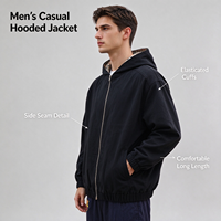 Sweat à capuche zippé réversible personnalisé pour homme, doublure à carreaux, coton épais, style vintage, veste de travail à capuche zippée