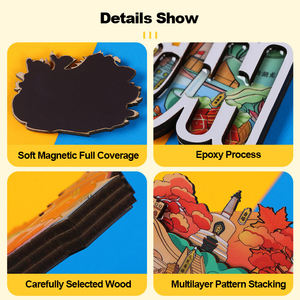 Imanes de <span class=keywords><strong>nevera</strong></span> hechos a medida Imanes de <span class=keywords><strong>nevera</strong></span> 3D Recuerdo de madera ecológico personalizado Foto magnética Imán de <span class=keywords><strong>nevera</strong></span> de madera - Product Image 3