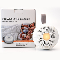 Haut-parleur portable d'apaisement sonore pour l'entraînement au sommeil avec minuterie automatique, 30 mélodies, rechargeable, cadeau audio pour les voyages, bruit blanc