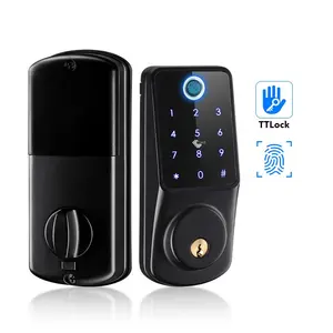 Deadbolt APP Remote Control RFID Card Digits Fingerprint Wireless Smart Door Lock