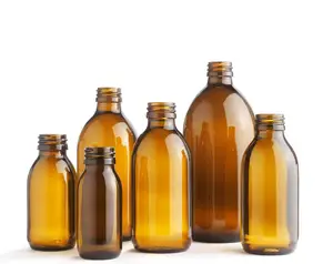 Pharmaceutical bottle 30ml 60ml 100ml oral syrup glass bottle medicine amber bottle