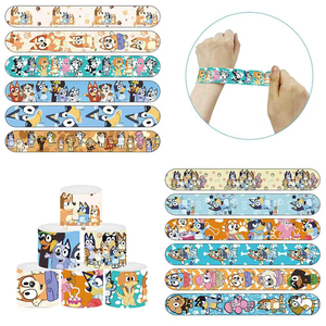 Braccialetti a scatto in PVC ecologici a tema, divertenti giocattoli per bambini, ideali per feste di compleanno, premi di carnevale e regali di Natale - Product Image 3