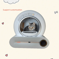 Toilettes électriques automatiques pour chats Tuya APP Autonettoyant Smart Pet Robot automatisé Bac à litière pour chat