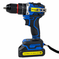 Perceuse électrique sans fil rechargeable 21V à batterie lithium, kit de bricolage pour le travail du bois, OEM, réversible, perçage max. 10mm