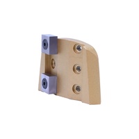 Racloir double segment en carbure de tungstène PCD pour affûtage REDI LOCK, outils en alliage PCD, chaussures de rectification en carbure