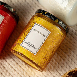 Bougie parfumée à la cire de soja - Décoration d'intérieur pour salon et chambre à coucher, coffret cadeau de vacances - Détente, aide au sommeil et soulage la fatigue - Product Image 3