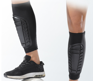 Espinilleras de fútbol y <span class=keywords><strong>baloncesto</strong></span> personalizadas, protectores de piernas de fútbol <span class=keywords><strong>con</strong></span> protección de pantorrilla, espinilleras y calentadores - Product Image 2