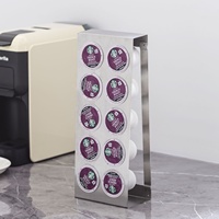 Nouveauté, support de dosettes de café moderne en acier inoxydable, 20 pièces, support de capsules de café K-CUP