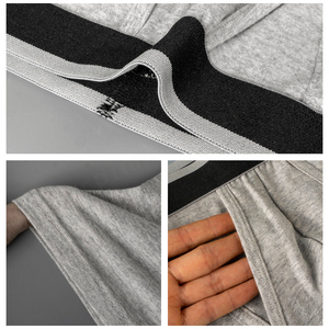 Venta al por mayor de bóxer de fibra de bambú de tiro medio transpirable 2xl malla frontal hombres calzoncillos de cintura con logotipo personalizado para hombres de alta calidad - Product Image 4