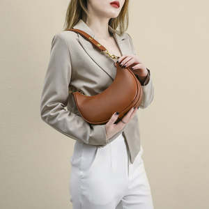 Customized <b>handbag</b> fashion design wallet women's shoulder bag PU leather women's armpit bag - Product Image 4