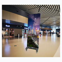 Display a Led portatile 600x1687.5mm Poster con schermo a Led per interni con schermo a Led