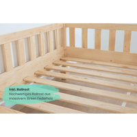 Lit de bébé mobile en bois massif de haute qualité avec garde-corps Lit au sol pour enfants personnalisé pour filles garçons lit de parc pour bébé