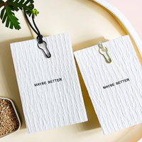 Logo imprimé personnalisé Eco Hot étiquettes de texture spéciale de luxe à suspendre étiquettes de logo étiquettes volantes de vêtements
