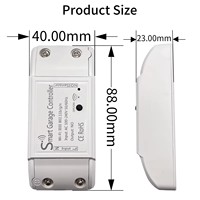 Contrôleur de porte de garage intelligent WiFi Tuya WAYHANG WH-CKM en ABS avec câble de 5 m, interrupteur intelligent marche/arrêt pour volet roulant et porte battante
