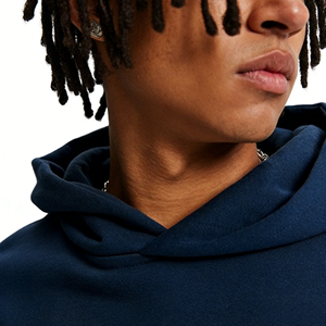 <span class=keywords><strong>Felpa</strong></span> <span class=keywords><strong>con</strong></span> <span class=keywords><strong>Cappuccio</strong></span> <span class=keywords><strong>Blu</strong></span> <span class=keywords><strong>Scuro</strong></span> Personalizzata per Uomo, Pullover Oversize <span class=keywords><strong>con</strong></span> Tasche, Felpe Casual Neutre all'Ingrosso - Product Image 4