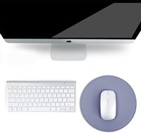 Tapis de souris, tapis de souris ultra fin en cuir PU imperméable, bords cousus, compatible avec les ordinateurs, tapis de souris, bureau/maison