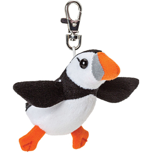 Mini porte-clés macareux en peluche personnalisé de 10cm - Product Image 1