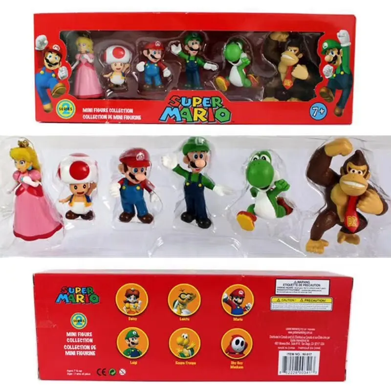 MBSミニフィギュアマリオホット販売スーパーマリオPVCアクション