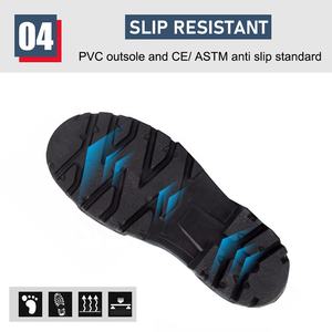 Bottes de sécurité en PVC Tiger Master, hauteur genou, jaunes, antidérapantes, résistantes à l'huile, imperméables, antistatiques, anti-perforation, embout en acier, pour hommes - Product Image 6