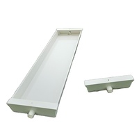 Grand système de plateaux de fourrage en PVC Aquaponics avec couvercle en verre pour la culture de l'orge