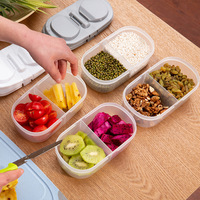 Boîte alimentaire portable, boîte à lunch, capacité importante, camping, pique-nique, boîte de rangement pour fruits, vaisselle pour enfants, plastique sain, durable, pliable