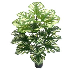 Planta Artificial Monstera Deliciosa de 33 Pulgadas de Alto, Hojas Decorativas Divididas, Planta Artificial Tipo <span class=keywords><strong>Queso</strong></span> Suizo, Palmera Tropical Artificial - Product Image 3