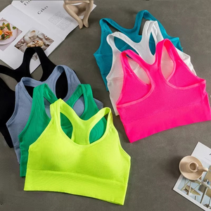 Top y mallas de gimnasio de cintura alta multicolor para mujer, conjunto deportivo de Yoga, entrenamiento de 2 piezas, trajes deportivos, ropa, chándal - Product Image 1