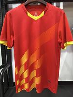 Maillot de football en polyester à manches courtes 220g, respirant, anti-humidité, séchage rapide, pour adulte - Vente en gros usine
