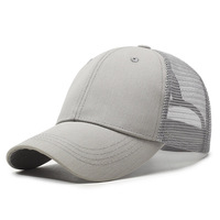 Gorra de béisbol tipo trucker de malla con cierre snapback y frente estructurado
