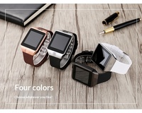 Montre connectée DZ09 avec emplacement pour carte SIM, appels, suivi de la forme physique, comptage des pas, surveillance du sommeil, notifications de messages, écran de 1,5 pouces