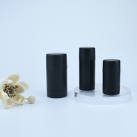 Emballage de crème cosmétique de luxe pour le corps 15g 30g 50g 75g Conteneur vide de bâton de déodorant en plastique blanc noir