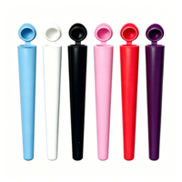 Tube d'emballage conique en PP multi-couleurs en promotion, flacon en plastique vide avec couvercle à clapet, longueur personnalisée et impression de marque