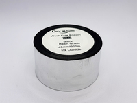 Pita Transfer Termal Resin Hitam N643 40mm X 300m Tinta Luar untuk Pencetakan Label Perawatan Cuci Tekstil