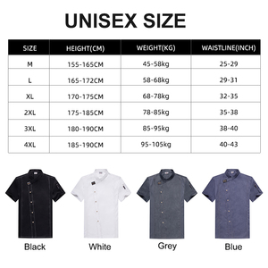 Ropa de cocinero de algodón y poliéster con bolsillo en el brazo, uniforme de <span class=keywords><strong>Pizza</strong></span> para restaurante de Hotel, ropa de cocina de trabajo, chaqueta personalizada de Chef negra - Product Image 5