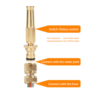 Boquilla de Pulverización con Conector de Manguera, Boquilla de Agua a Presión para Lavado, Riego y Limpieza - Product Image 4