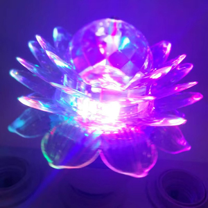 Hot Selling RGB Moving Head Stage <strong>Light</strong> Auto Rotation, Flower/Lotus Design, Dimmable, <strong>Large</strong> Angle, E27 <strong>Bulb</strong> for DJ Disco Party - Product Image 4