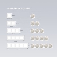 Enchufe de Pared para Computadora RJ45 de Alemania, Estándar Europeo, Enchufe LAN CAT6 de 86*86 mm, Enchufe de Datos y Energía