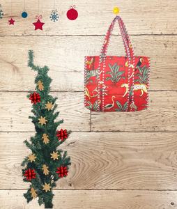 Indian Cotton Quilted Tote <b>Bag</b> Eco Friendly Lightweight Fashion Design Winter/Spring Season Large Laptop <b>Bag</b> - Product Image 4