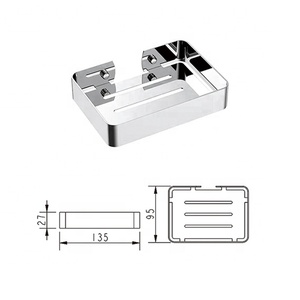 Nhà Máy Giá treo tường xà phòng chủ thép không gỉ tắm Caddy giỏ phụ kiện phòng tắm - Product Image 6