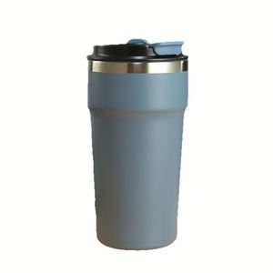 Portable Unisex Stainless Steel Vacuum Thermos <b>Mug</b> With Double Wall Leak-Proof Design for Travel Camping & Car Use - Product Image 1