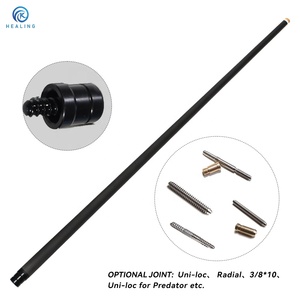 Queue de <span class=keywords><strong>billard</strong></span> OKHEALING 9,5 mm en fibre de carbone avec joint en acier inoxydable pour les tournois - Product Image 1
