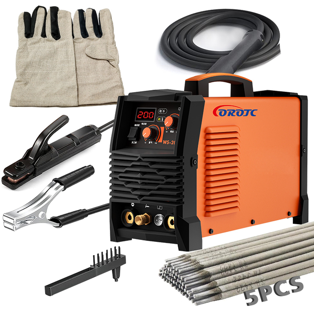 COROTC Advanced Industrial Inverter IGBT TIG Welder 250A Strong DC Motor New Condition for Stainless Steel Copper with LCD Screen