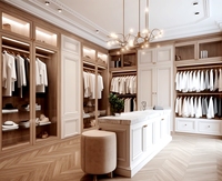 Armoire de rangement avec logo personnalisé dressing dressing combinaison du sol au plafond armoire ouverte