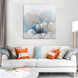 Arte Mural para Sala de Estar, Pintura al Óleo de Flores 100% Pintada a Mano sobre Lienzo, Enmarcada, Rosa Blanca Grande, 22930 - Product Image 5