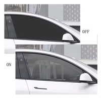 Film intelligent pour vitres de voiture, personnalisable, commutation électronique, vente en gros, télécommande, film électrique amovible pour vitres